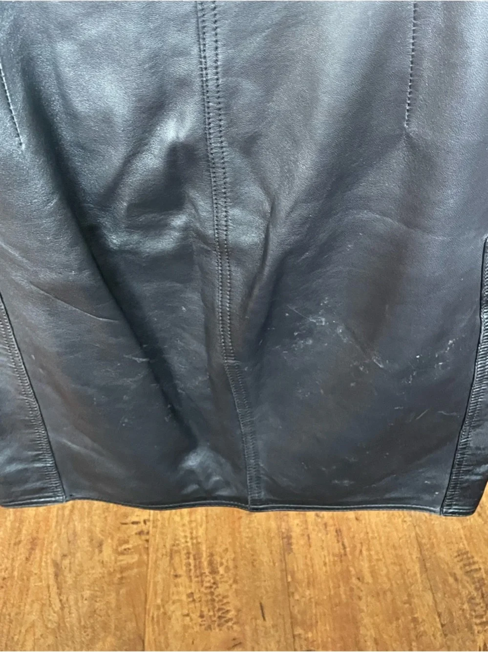 Vintage Malisy made in Italy leather midi skirt